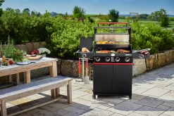 Rösle Videro G4-S VARIO+ Schwarz Gasgrill - FC Bayern Edition - Inkl. FC Bayern Abdeckhaube, Grillzange, Grillbürste Und Grillhandschuhe -Barbecue Shop Roesle FC Bayern Gasgrill Videro G4 S