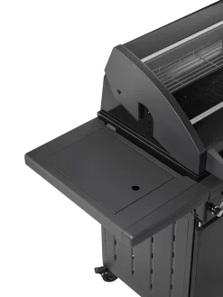 Rösle Gasgrill Magnum PRO G4-S - X-DEAL Inkl. Abdeckhaube, Gusseisen Grillplatte Und Drehspieß - Modell 2023 -Barbecue Shop Roesle Gagsrill Magnum Pro Seitenkocher
