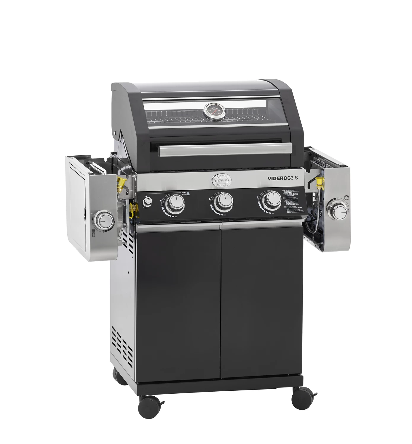 Rösle Gasgrill Videro G3-S VARIO+ Schwarz - Modell 2023 - X-DEAL Inkl. Abdeckhaube, Grillplatte Und Drehspieß 8 Rösle Gasgrill Videro G3-S VARIO+ Schwarz - Modell 2023 - X-DEAL Inkl. Abdeckhaube, Grillplatte Und Drehspieß – Bild 8