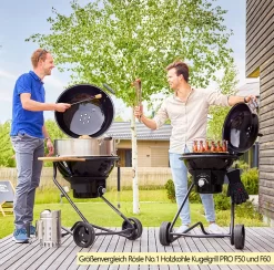 Rösle Holzkohlegrill Kugelgrill No.1 F60 Air Pro Vario+ -Barbecue Shop Roesle Holzkohle Kugelgrill No1 AIR PRO Groessenvergleich