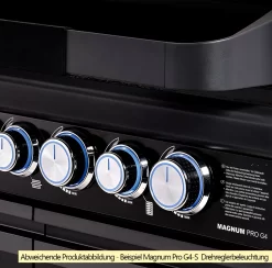 Rösle Gasgrill Magnum PRO G3 - X-DEAL Inkl. Abdeckhaube Und Gusseisen Grillplatte - Modell 2023 -Barbecue Shop Roesle Magnum Pro Drehregler Beispiel G4 S 1