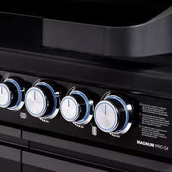 Rösle Gasgrill Magnum PRO G4-S - X-DEAL Inkl. Abdeckhaube, Gusseisen Grillplatte Und Drehspieß - Modell 2023 -Barbecue Shop Roesle Magnum Pro G4 S Drehregler