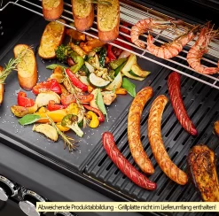 Rösle Gasgrill Magnum PRO G4-S - X-DEAL Inkl. Abdeckhaube, Gusseisen Grillplatte Und Drehspieß - Modell 2023 -Barbecue Shop Roesle Magnum Pro G4 S Grillflaeche