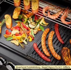 Rösle Gasgrill Magnum PRO G3 - X-DEAL Inkl. Abdeckhaube Und Gusseisen Grillplatte - Modell 2023 -Barbecue Shop Roesle Magnum Pro Grillflaeche Beispiel G4 S 1