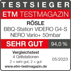 Rösle Gasgrill Videro G4-S Vario+ Nero Schwarz - Modell 2023 - X-DEAL Inkl. Abdeckhaube -Barbecue Shop Roesle Videro G4 S Nero Vario Testsieger Grillstationen