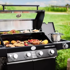 Rösle Gasgrill Videro G4-S Vario+ Nero Schwarz - Modell 2023 - X-DEAL Inkl. Abdeckhaube -Barbecue Shop Roesle Videro G4 S Vario NERO matt schwarz Grillflaeche
