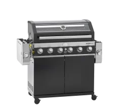 Rösle Gasgrill Videro G6-S VARIO+ Schwarz - Modell 2023 - Inkl. Abdeckhaube -Barbecue Shop Roesle Videro G6 S Vario schwarz 25527 klappbar 3