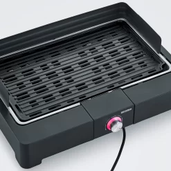 Severin Elektro Tischgrill Mit Grillplatte - 2.200 Watt -Barbecue Shop Severin Elektro Tischgrill Grillplatte Detail