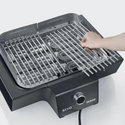 Severin Elektrogrill Tischgrill SEVO G - Boost Zone 500°C - 3.000 W -Barbecue Shop Severin Elektrogrill Sevo G pg8104 grillrost
