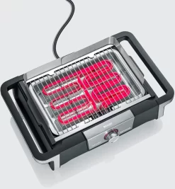 Severin Elektro Tischgrill SENOA Boost - Boost Zone 500°C - 3.000 W -Barbecue Shop Severin Senoa boost s PG8113 boostzone