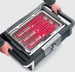 Severin Elektro Tischgrill SENOA Boost - Boost Zone 500°C - 3.000 W -Barbecue Shop Severin Senoa boost s PG8113 safetouch