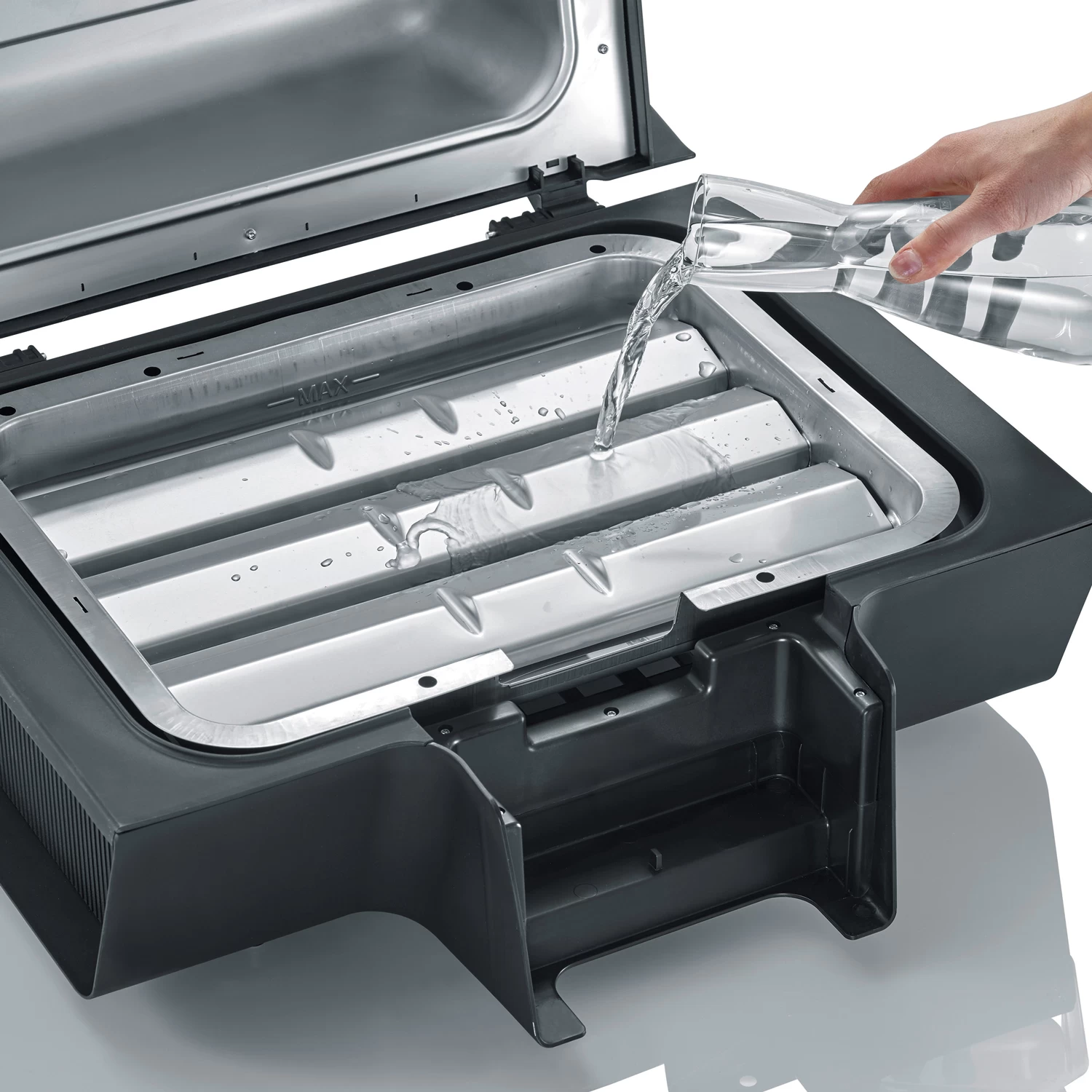 Severin Elektrogrill SEVO Smart Control GT - Boost Zone 500°C - Mit Deckel - 3.000 W - Inkl. Grillfürst Premium Grillbesteck Set Und Premium Grillbürste 8 Severin Elektrogrill SEVO Smart Control GT - Boost Zone 500°C - Mit Deckel - 3.000 W - Inkl. Grillfürst Premium Grillbesteck Set Und Premium Grillbürste – Bild 8