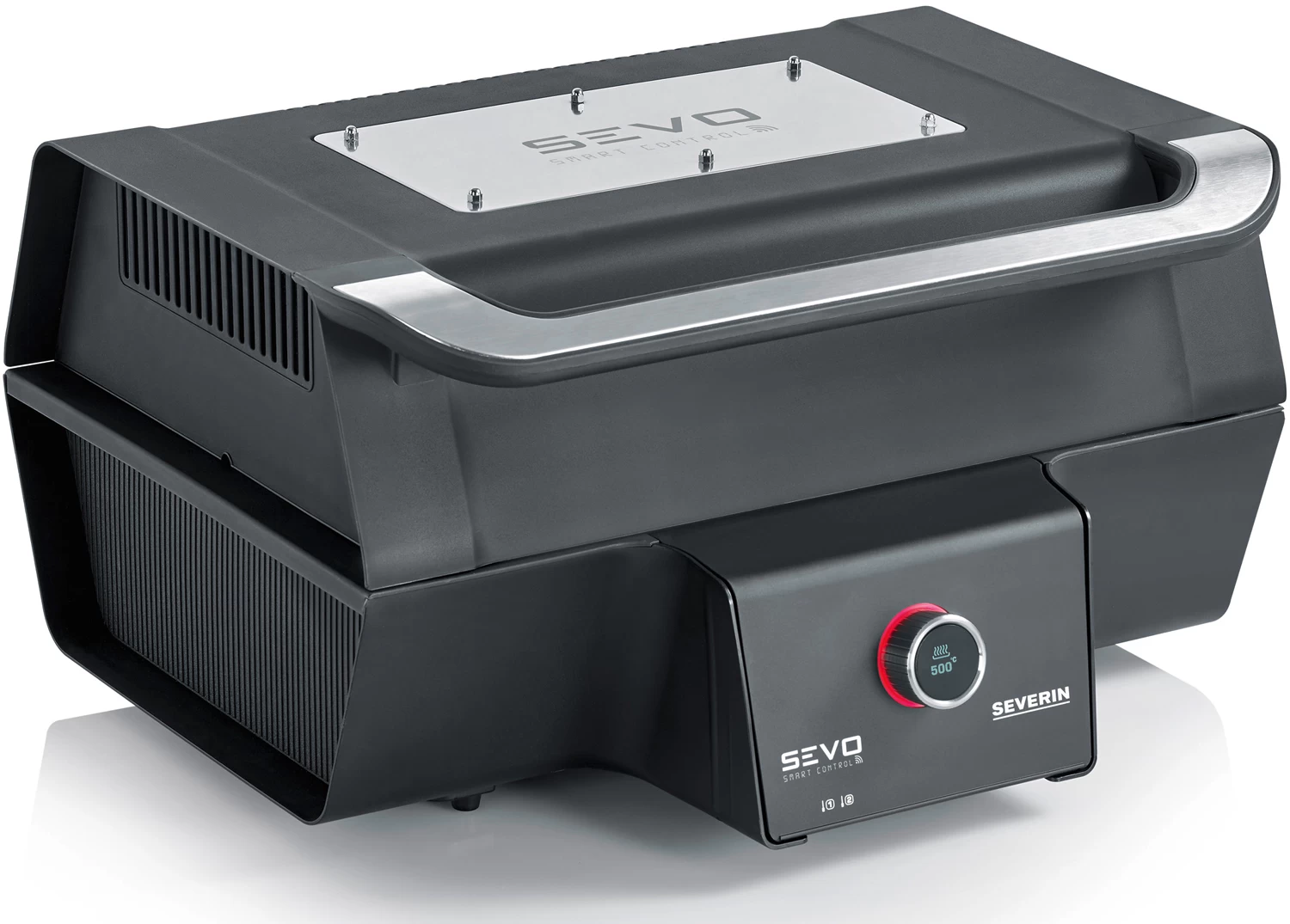 Severin Elektrogrill SEVO Smart Control GT - Boost Zone 500°C - Mit Deckel - 3.000 W - Inkl. Grillfürst Premium Grillbesteck Set Und Premium Grillbürste 3 Severin Elektrogrill SEVO Smart Control GT - Boost Zone 500°C - Mit Deckel - 3.000 W - Inkl. Grillfürst Premium Grillbesteck Set Und Premium Grillbürste – Bild 3
