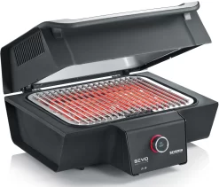 Severin Elektrogrill SEVO Smart Control GT - Boost Zone 500°C - Mit Deckel - 3.000 W