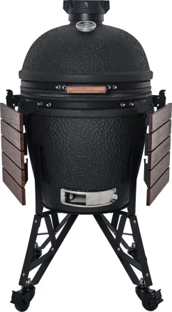 The Bastard Keramikgrill Urban Large - Complete - Schwarz Matt - Modell 2023 16 The Bastard Keramikgrill Urban Large - Complete - Schwarz Matt - Modell 2023 -Barbecue Shop The Bastard Urban Large Keramikgrill BU201 Seitentische abgeklappt