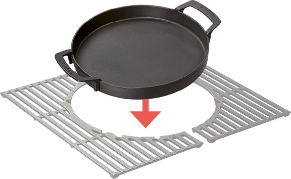 Enders Switch Grid Einsatz: Gusseisen Pfanne 2 Enders Switch Grid Einsatz: Gusseisen Pfanne – Bild 2