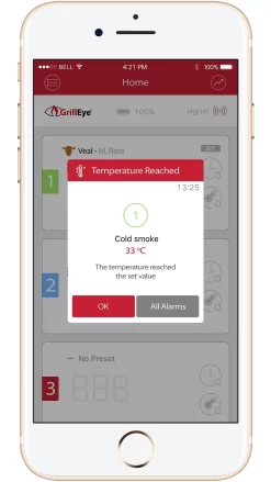 GrillEye Smart Bluetooth Grillthermometer (Grill Eye) 28 GrillEye Smart Bluetooth Grillthermometer (Grill Eye) -Barbecue Shop grilleye app alarm temperatur