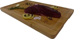 Grillfürst Bambus Schneidebrett Groß 50 X 30 Cm Bambus -Barbecue Shop grillfuerst schneidbrett bambus gross