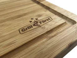 Grillfürst Schneidebrett Set, 2 Kleine Schneidebretter 39 X 26cm, 1 Großes Schneidebrett 50 X 30cm -Barbecue Shop grillfuerst schneidebrett gross logo 1