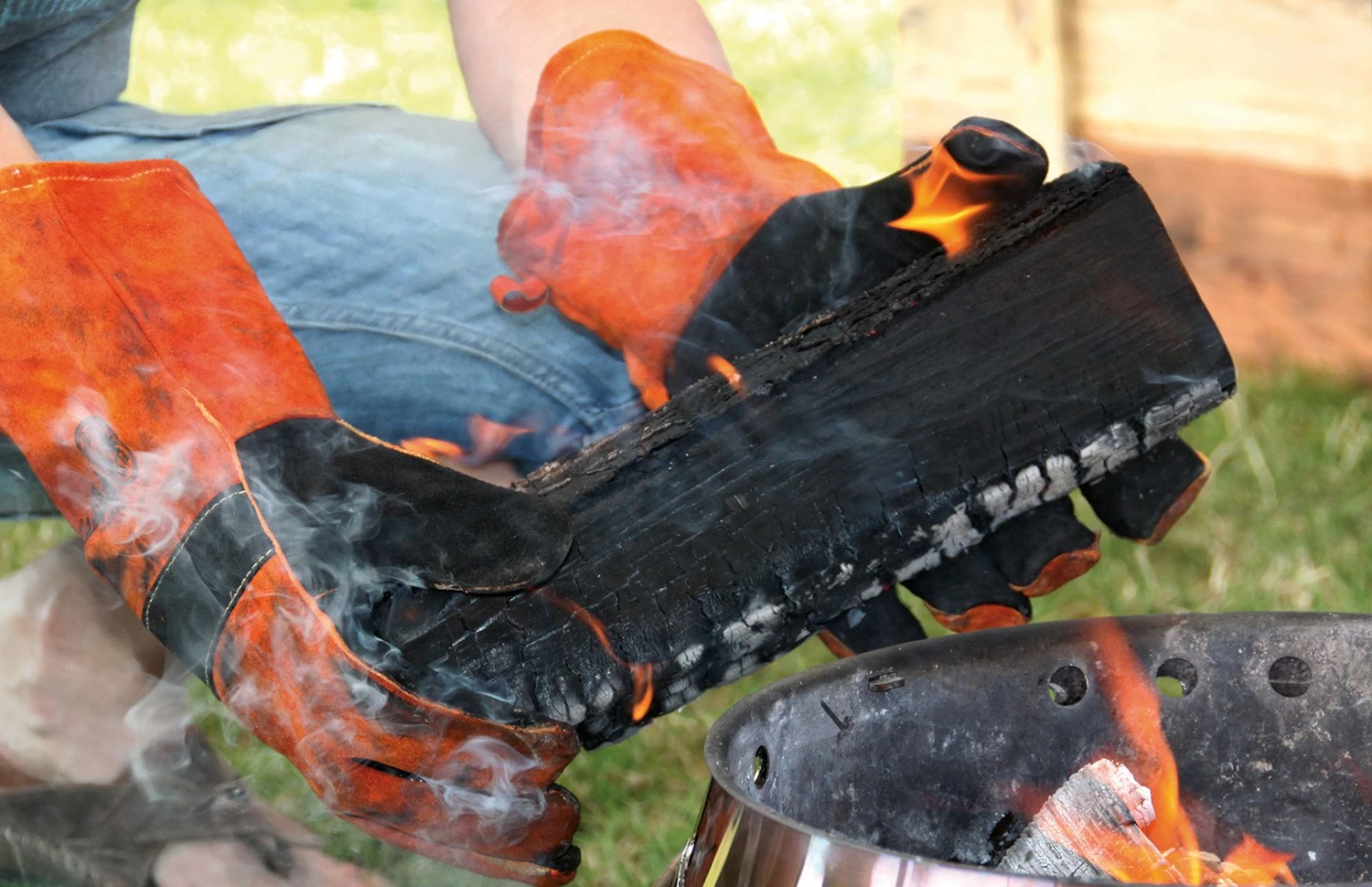 Petromax Grillhandschuhe Pro 300 Aramid / Leder (Paar) 2 Petromax Grillhandschuhe Pro 300 Aramid / Leder (Paar) – Bild 2