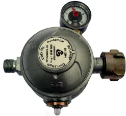 TGO Zweistufiger Druckminderer Indoor, Flasche, 1/4“L, 50mbar